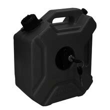 1.3 Gallon Fuel Tanks 5L Portable Gasoline Diesels Containers Anti-Static Backup Petrol Storage Tanks with Lock & Key for Car Motorcycle Truck SUV ATV Off-Road Vehicle - negro - Ver 7