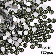SS6 2MM-SS30 6.4MM, 7 Sizes, Non-Hot Fix, Adhesive Round Flat Bottom Glass Crystal Rhinestones, Multi-Color Crystal Gemstone Jewelry Beads DIY Glass Stone Diamond Design Accessories, Glitter Nail Art Stickers Decoration, Suitable For Phone Cases, Clothes, Bags, Shoes, Crafts - Multicolor - View 33