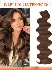 合成直发马尾接发,钩针编织合成Yaki直发全头接发 - 彩色 - 查看 32