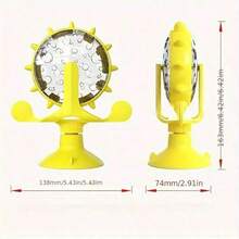 互动式智力训练宠物益智玩具慢食喂食器，用于智力开发和带铃铛的互动宠物玩具 - 彩色 - 查看 2