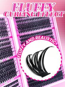 New Platform Product Recommendation: 800pcs Individual False Eyelashes, Providing 30D, 40D, 50D, 60D, 80D And 100D Curl Options, Lengths From 8-16mm. These DIY Individual Lashes Have A Natural Appearance, Fluffy And Lightweight, Soft And Comfortable, Reusable. - DD - 查看 5