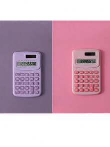 1pc Macaron Color Portable 8-Digit Calculator, Compact Mini High-Quality Student Mathematics Calculator For Addition Subtraction Multiplication Division, Suitable For Accounting & Scientific Computation,School Supplies,Back To School - Single Piece - View 16