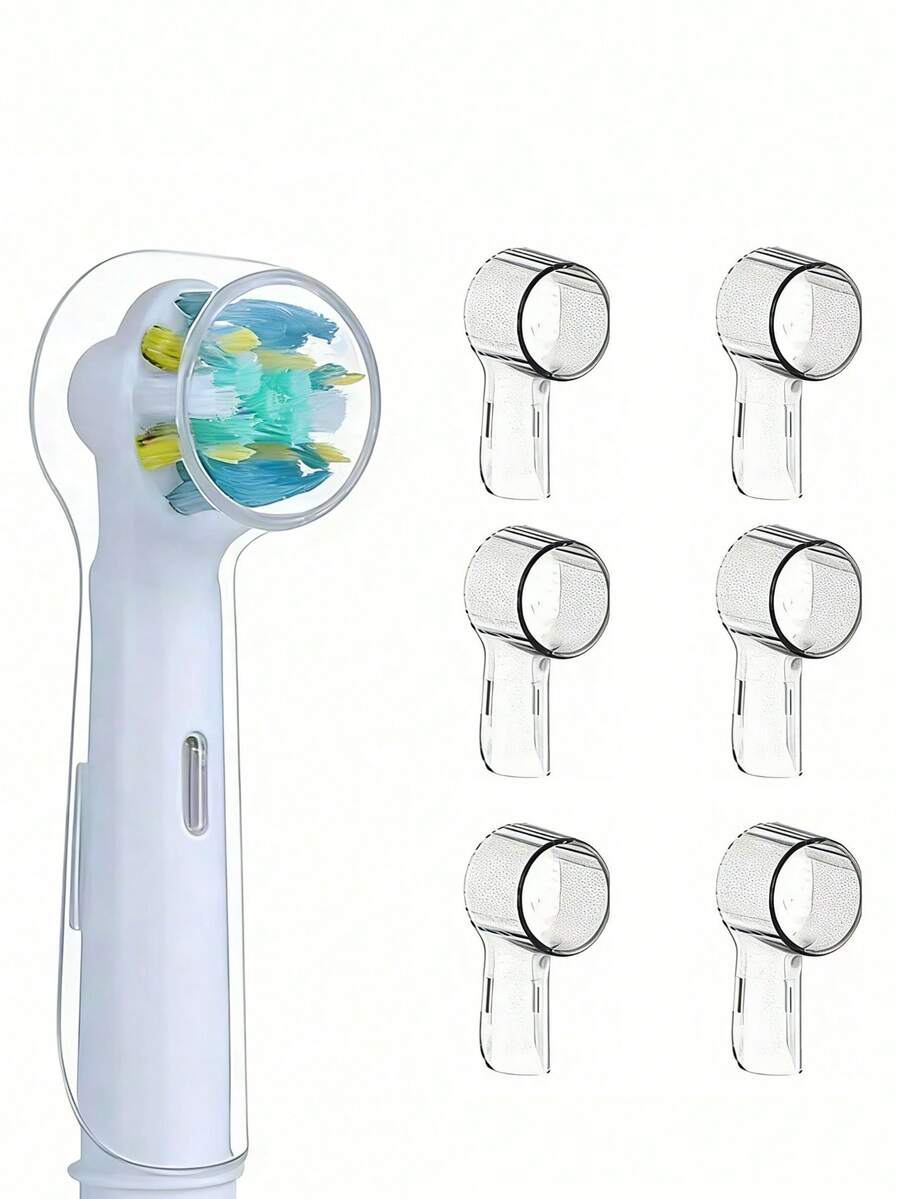 1/2/4/8 件牙刷头套、便携式电动牙刷旅行盒、防尘牙刷保护套、可重复使用的旅行保护盖、适用于露营、居家 - 无味牙刷架，适用于返校必备品、电动牙刷头防尘罩牙刷套保护套旅行必需品旅行配件旅行必备品海滩度假暑假学校配件用品返校用品