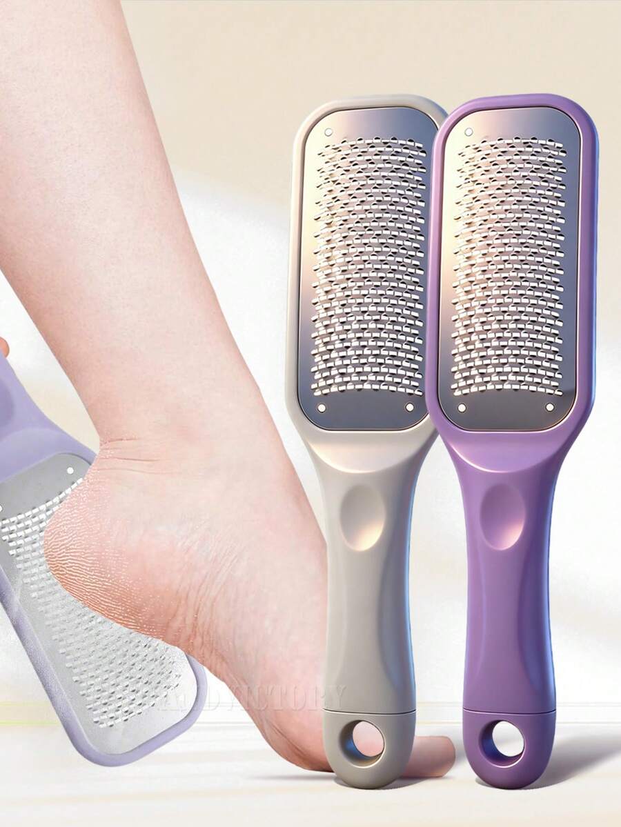 ANDVICTORY 1pc Foot File Callus Remover Foot Rasp Pedicure Scrubber Tool For Feet Care Stainless Scraper Cracked Dead Skin Remover - Multicolor - View 1