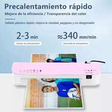 Laminadora Enmicadora A4 Sl299p De Térmica/frío/cortador De Papel Con 300 Hojas De Micas Y Cortador De Papel Y Recortadora, Mini Laminadora Para Hogar, Oficina Y Escuel - por defecto - Ver 5