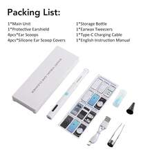 Hailicare 2-In-1 Dig & Clip Visual Ear Cleaner WiFi APP 1080P HD 360° Rotation Family & Pet-Friendly Christmas Practical Gift For Loved Ones - Multicolor - View 9