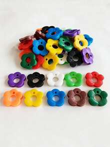 30pcs Colorful Silicone Key Covers, Flower Shaped Elastic Key Caps, Made Of Silicone Material, Easy To Install, Vibrant Colors, Secure Fit, Minimalist And Compact, Suitable For Home Keys - Multicolor - View 4