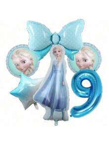6pcs Theme Birthday Party Decoration Foil Balloons, Suitable For Home Party Decoration, Halloween Christmas Balloon Decoration - Multicolor - View 15