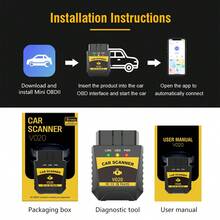 Equipo de prueba de automóviles Escáner Bluetooth OBD2 para iPhone, Android y Windows - Negro - Ver 10