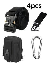 2-In-1 Tactical Waist Belt - Durable Nylon, Adjustable Buckle, Suitable For Survival, Tactical Use, Tactical Gear - Multicolor - View 13