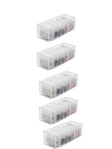 5/3/2/1 قطعة من ألواح منظم الخزانة، يمكن فصل الملابس الجميلة والملابس الداخلية والجوارب والمناديل والمناشف، تخزين متعدد الوظائف وملائم (صغير قليلاً، غير مناسب للعناصر الكبيرة) - حقيبة تنظيم خزانة الملابس - مشاهدة 13