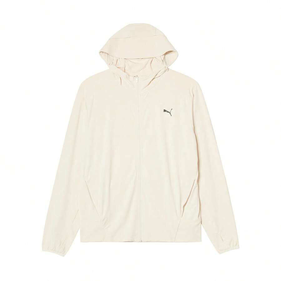 Puma Fashionable Skin-Friendly Jacket, Unisex Hooded Zip-Up Long Sleeve Cardigan Couple's Knit Sports Outerwear