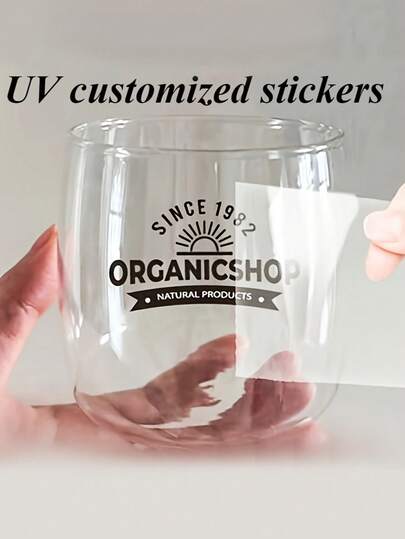Customizable UV Transfer 3D Stickers - 10/50/100/200pcs Mixed Colors, Glitter Crystal Surface, Self-Adhesive Glass Surface, High Quality , Suitable For Cups, Laptops, Cars, Laptop Windows
