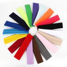 1PC Sports Yoga Hair Band Solid Running Absorb Sweat Headband For Women Men Adjustable Make Up Hair Accessories Headwrap Women Head Scarf Work Out Sweatband - Multicolor - View 8