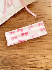 5/1pc Pink Valentine's Day Cute & Sweet Girl Pink Romantic Hairband, Heart & Bow Decor, High Return Rate Hair Accessories For Women Women Headband Elegant Head Scarf Casual Sweatband Fashion Women Bandana - Multicolor - View 8