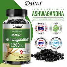 Daitea KSM-66 Ashwagandha 1200 Mg/Serving Extra Strength - Stress And Mood Relief - 120 Capsules - 1 chai - Xem 1