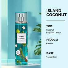 20 Varieties Of Women's Body Mist Perfume Spray, 8 Fl.Oz Long-Lasting Floral Fruity Spray With Non-Greasy Alcohol-Based Formula. Suitable For Hair & Body, Ideal For Parties, Dates & Gifting. Lightweight And Smooth Application.Valentine's Day Gift - ISLAND COCONUT - 查看 2