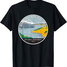 Berryessa Snow Mountain National Monut California Circle T-Shirt - 粉色 - 查看 1
