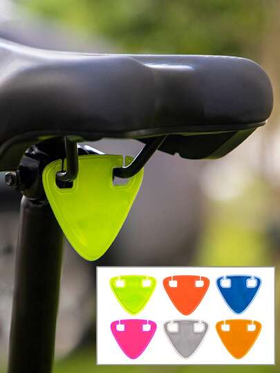 3/5pcs Multi-Color Personalized Bicycle Saddle Reflective Streamers, Mountain Bike Reflective Ribbons, Bright Reflective Stickers For Mountain Bikes, Emergency Night Riding Reflective Warning Stickers For Bikes Without Taillight, Road Bike Riding Gear Reflective Stickers