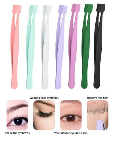 Set de 3/1 rizador de pestañas de acero inoxidable - Herramienta rizadora de pestañas profesional con mango antideslizante, apta para maquillaje diario y viajes, disponible en varios colores. Diseño ergonómico para un rizado y control fácil de las pestañas, adecuado para principiantes y maquilladores profesionales.