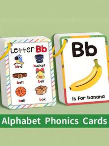 26pcs English Alphabet Flash Cards, Including Letter Flashcards, Phonics Learning Tools And Educational Single Character Cards, Suitable As Back To School Gift - Multicolor - View 9