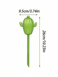 仙人掌浇水器，PVC材质，滴灌式，适用于家用植物和盆栽绿植的自动浇水，大容量植物浇水球，窄口设计延长浇水时间，适用于室内外植物，仙人掌自动浇水器，方便行动不便人士使用，也适用于多肉植物和其他植物，仙人掌滴灌器，室内渗水浇水碗配件，适合忙碌人士使用。 - 彩色 - 查看 8
