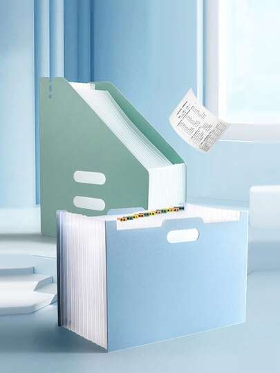 Organizador de bolsa con 13 bolsillos para exámenes de estudiantes, carpeta de archivo acordeón con divisores por materia, portadocumentos portátil de gran capacidad