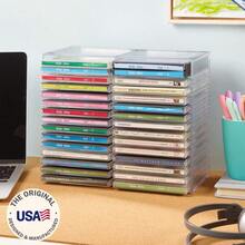 Clear Plastic CD Holder Holds 30 Standard CD Jewel Cases - B0000E1VRT - 查看 2