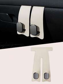 Car Glove Box Hook – Nappa Leather & Zinc Alloy, Holds Wallets, Handbags & Umbrellas, No-Drill Installation, Universal For Passenger Side Multi-Use Storage Organizer,Automotive Interior Accessories - Glove Box Hooks - View 14