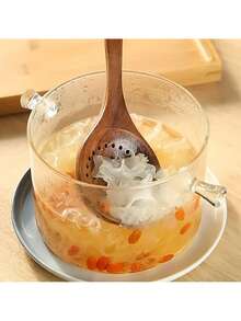 5pcs Wooden Cooking Utensil Set Including Wok Spatula, Natural Boxwood Kitchen Tools - Spatula, Ladle And Soup Spoon Set - Brown - View 1