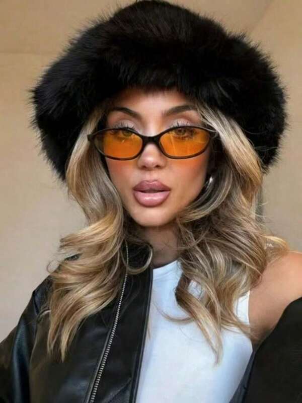 1 Pair Women's Acrylic Retro Small Frame Oval Orange Fashion Glasses, Suitable For Daily, Holiday Outings, Music Festivals, Boho Beach Vacations In Summer, Ideal For Beach Trips, Outdoor Activities, Travel, Back To School Collegiate Style