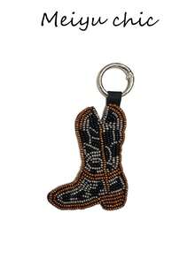 This Is A Stylish Bag Charm, Perfect For Adding To Your Bag. Fashionable And Versatile, And Stylish. - Black - View 3
