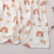 1条超柔软婴儿棉纱布襁褓毯，睡眠及旅行适用 - 彩色 - 查看 11