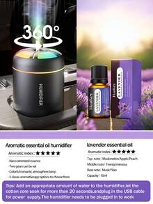 180ml Mini Humidifier & Air Freshener, 2 Modes Super Quiet, Suitable For Car/Home/Office Use, Gift - Cylindrical - View 19