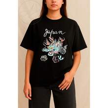 Camiseta Fofo Delicado Japan Tokyo Paisagem Gueixa Minimalista Simples Cute Unissex Masculino Feminino 100% Algodão Top Premium Streetwear Lançamento Envio Imediato Varias Cores!! - 72809-Japão Tóquio - Visão 1