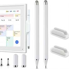 مجموعة قلم تعمل باللمس وحامل مناسبة لتقويم الشمس 15 بوصة و27 بوصة، قلم ثنائي الطرف لتقويم الشمس 15.6 بوصة و27 بوصة، مع حامل قلم هدايا للأم والعائلة والأصدقاء والأطفال وأعياد الميلاد والمناسبات - متعدد الألوان - مشاهدة 2