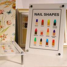 1pc Professional Nail Art Display Board - Nail Salon Poster And Nail Technician Supplies - White - View 5