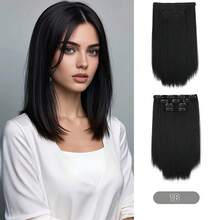 Bộ 4 phụ kiện tóc thẳng tối giản và đa năng - Dark Brown - Xem 2