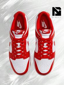 Nike Dunk Low St. Johns (2025) – Men's Lifestyle Sneakers – Shoes For Man-Vintage-Spring & Summer-Inspired Running Shoes, Shock-Absorbing Comfort, Gym To Streetwear Casual Wear-Easter Gift–HF5441 104 - 白/University Red-White - 查看 3