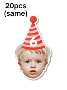 1/5/10/20pcs Customized Portrait Birthday Banner, Birthday Photo Banner, Face Banner, Personalized Fun Face Flag, Customized Image Party Pennant, Multipurpose, Decorative, Reusable, Elegant, Fashionable, High Quality, Vibrant Colors, Modern, Unique, Uploadable Digits Or Initials, For Birthday Party Decor, Wedding, Back To School Party, Valentine's Day - Multicolor - View 15