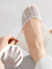 5 Pairs Summer Thin Seamless Silky Invisible Non-Slip Loafer Socks, Soft Breathable - Multicolor - View 8