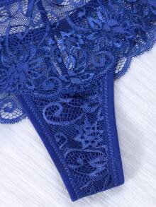 3Pcs/Set Sexy Lace Thongs Underwear Low-Rise Panties For Woman - Multicolor - View 7