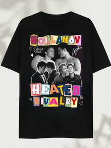 Hollanov Heated Rivalry Collage Shirt, Rachel Reid Heated Rivalry Book Merch - Black - View 6