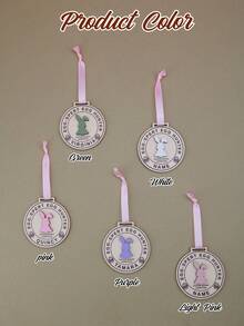 LICVIC Custom Name Easter Egg Hunt Medal Ornament, Easter Basket Stuffers, Home Decor, Personalized Easter Gift And Keepsake, For Family And Friends, Spring Easter Decorations With Bunny Badge Style, Customized Text Detail, Fully Customizable Hanging Decor - Style B - View 3