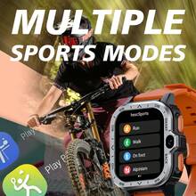 LOKMAT APPLLP 4 MAX 智能手表，配备 2.02 英寸高清屏幕、高清双摄像头，兼容安卓和 iOS 系统，支持 2G/3G/4G/5G SIM 卡，支持独立通话、移动数据、Wi-Fi、APP 通知、提醒、第三方应用下载，运行安卓系统。 - APPLLP 4 MAX - 查看 1