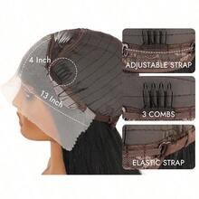 Ash Ombre Blonde Long Straight Hairline 13X4 Lace Front Wig Human Hair Pre Plucked With Baby Hair For Women Natural Color Wig Blonde Highlight Wigs Human Hair 200% Density Brazilian Virgin Human Hair Wigs For Daily Wear - 灰漸金髮 - 查看 6