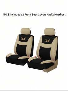 9 delar universella bilsätesöverdrag, heltäckande sätesöverdrag, framsätesöverdrag passar sedan, skåpbil, kompatibel med airbag, innehåller: 2 framsätesöverdrag, 1 ryggstödsöverdrag, 1 baksätesöverdrag, 5 nackstödsöverdrag. 4 delar: 2 framsätesöverdrag, 2 nackstödsöverdrag - Stil A - Visa 23