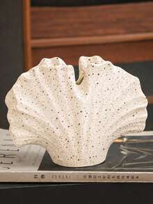 1pc Fan-Shaped Vase, Made Of Resin Sandstone Material, Suitable For Home Decor And Tabletop Display - Multicolor - View 6
