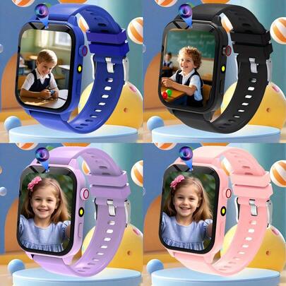 Reloj inteligente para niños de 300mAh 2025, con 18 juegos divertidos, pantalla táctil de 1.83", chip de ultra bajo consumo, podómetro, cámara, linterna, alarma, calendario, cuenta regresiva, calculadora, cronómetro
