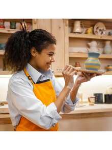 陶土雕塑工具，基础陶土雕刻工具套装，带木柄和工具袋 - 陶泥工具 - 查看 4